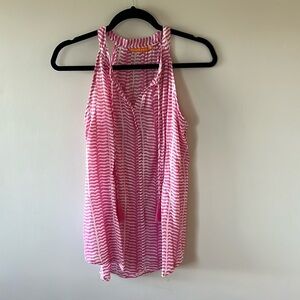 Women’s Oliphant Top, pink & White, M